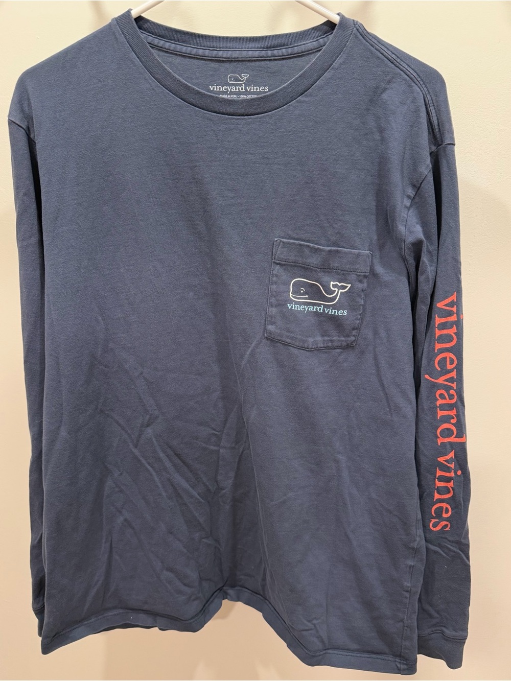 VINEYARD VINES Whale Long-Sleeve Pocket Tee - Picture 3 of 6